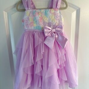 Jona Michelle Lavender and Pastel Floral Dress